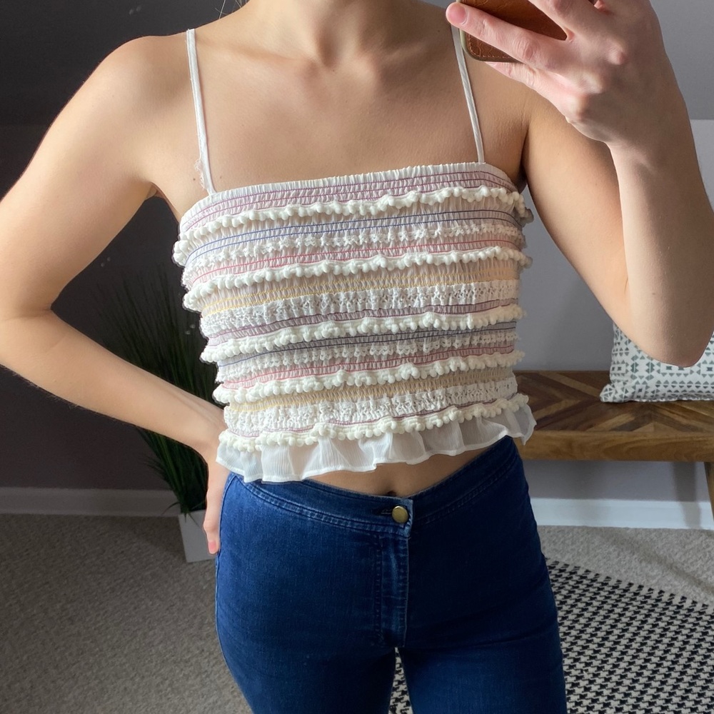 Smocked Crop Top